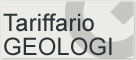 Tariffario per le prestazioni professionali dei Geologi